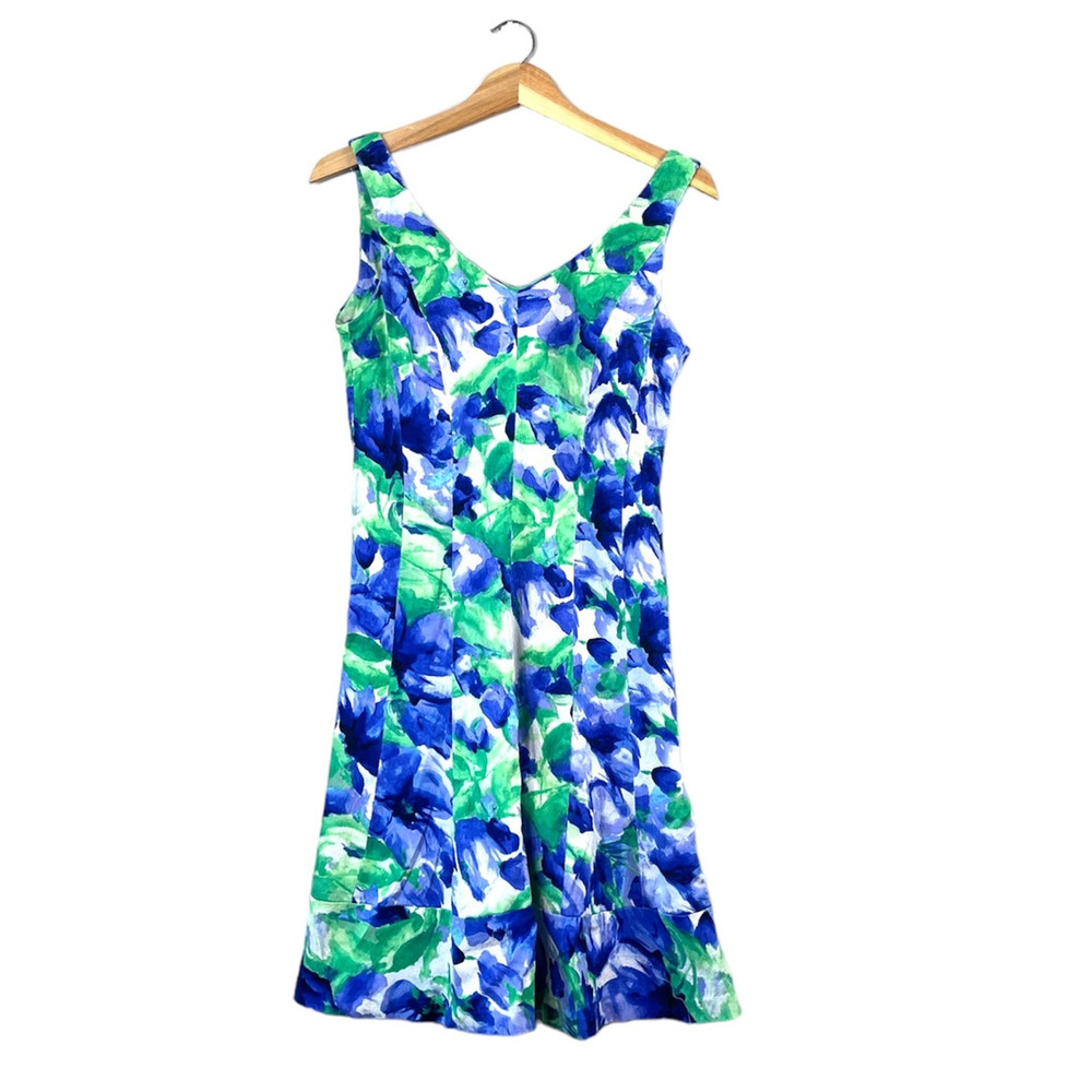 Blue and Green Ralph Lauren Summer Dress 10